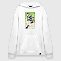 Толстовка-худи оверсайз Кирара Геншин импакт, цвет: белый