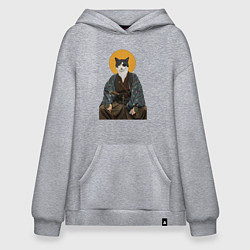 Худи оверсайз Samurai one - eyed cat