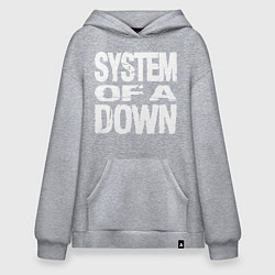 Толстовка-худи оверсайз SoD - System of a Down, цвет: меланж