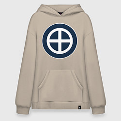 Толстовка-худи оверсайз Клан Сацума Total War: Shogun 2, цвет: миндальный