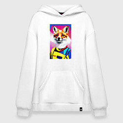 Худи оверсайз Fox - pop art - fashionista