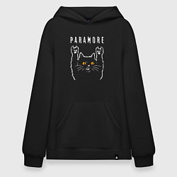 Худи оверсайз Paramore rock cat