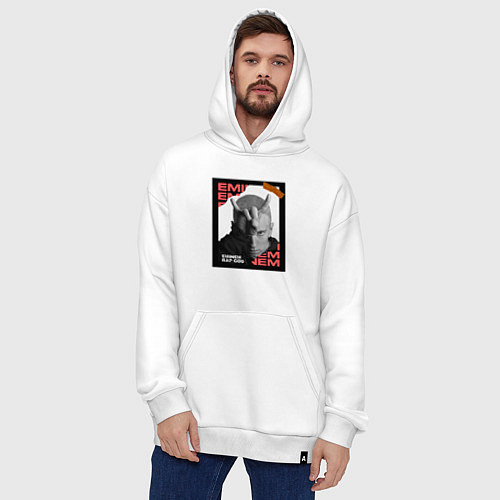 Худи оверсайз Rap god / Белый – фото 4