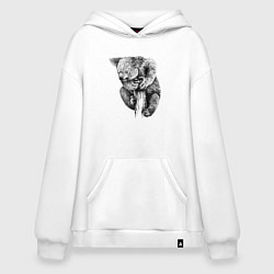 Худи оверсайз Коала забралась на дерево