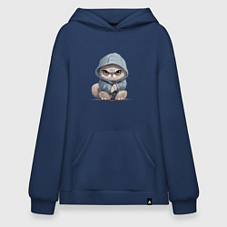 Худи оверсайз Злой кот в капюшоне