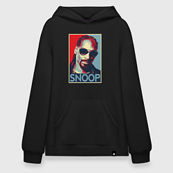 Толстовка-худи оверсайз Snoop, цвет: черный