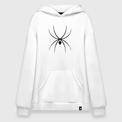 Худи оверсайз Черный паук минимал