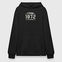 Толстовка-худи оверсайз Лимитированный выпуск 1972, цвет: черный