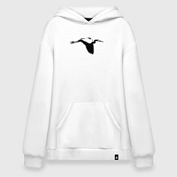 Худи оверсайз Аист трафарет