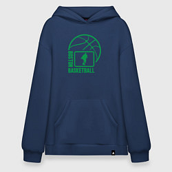 Толстовка-худи оверсайз Boston basketball, цвет: тёмно-синий