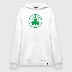Толстовка-худи оверсайз Boston Celtics clover, цвет: белый