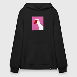 Толстовка-худи оверсайз Hypno-goose, цвет: черный