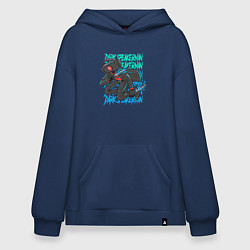 Толстовка-худи оверсайз Dark Speakerman, цвет: тёмно-синий