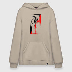 Худи оверсайз Боевые искуства black and red