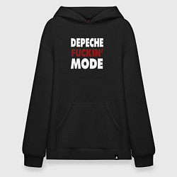 Толстовка-худи оверсайз Depeche Funkin Mode, цвет: черный