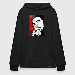 Толстовка-худи оверсайз Эрнесто Че - Гевара, цвет: черный