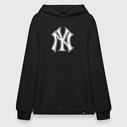 Худи оверсайз New York yankees - baseball logo