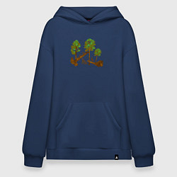 Худи оверсайз Медведи в сосновом лесу