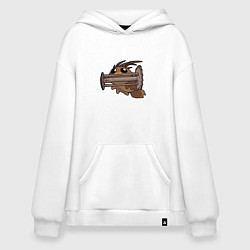 Толстовка-худи оверсайз Lethal Company: Cute Bug, цвет: белый