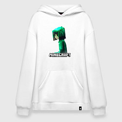 Худи оверсайз Minecraft девушка с зелеными волосами