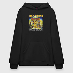 Толстовка-худи оверсайз Iron Maiden Powerslave, цвет: черный