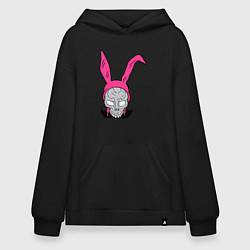 Толстовка-худи оверсайз Pink Donnie Darko, цвет: черный