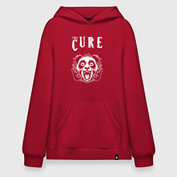 Толстовка-худи оверсайз The Cure rock panda, цвет: красный