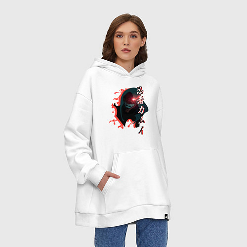 Худи оверсайз Ниндзя - Камуи / Белый – фото 3