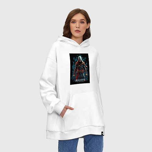Худи оверсайз Assassins creed старый стиль / Белый – фото 3