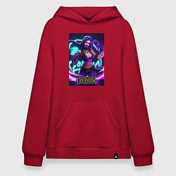 Толстовка-худи оверсайз League Of Legends Akali Kda, цвет: красный