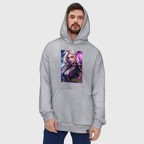 Худи оверсайз League of Legends Kaisa Kda / Меланж – фото 4