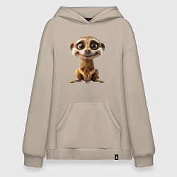 Худи оверсайз Сурикат в стойке