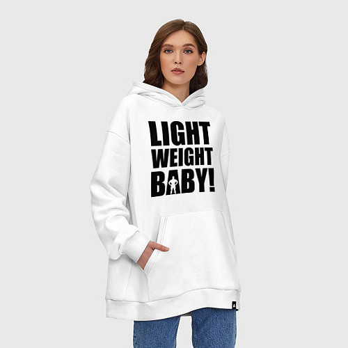 Худи оверсайз Light weight baby / Белый – фото 3