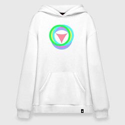 Худи оверсайз Кольца окружностей с треугольником