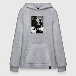 Толстовка-худи оверсайз Chet Baker in concert, цвет: меланж