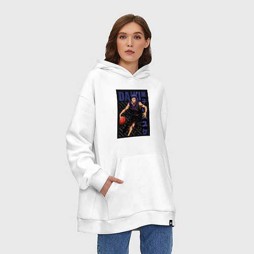 Худи оверсайз Баскетбол Куроко Дайки Аоминэ / Белый – фото 3