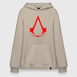 Худи оверсайз Red logo of assassins