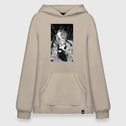 Худи оверсайз Человек-бензопила Пауэр Охотница на демонов