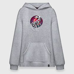 Худи оверсайз Скелет динозавра