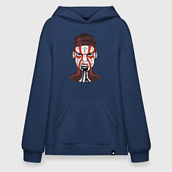 Толстовка-худи оверсайз Senua - Hellblade 2, цвет: тёмно-синий
