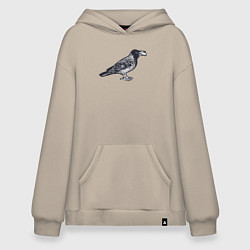 Худи оверсайз Ворона с денежкой