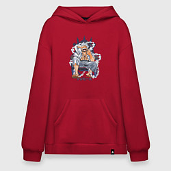Худи оверсайз One piece дым smoke