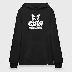 Толстовка-худи оверсайз Goro cuddly carnage logo, цвет: черный