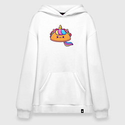 Худи оверсайз Тако единорог милый