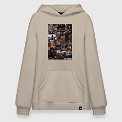 Худи оверсайз Юристы эстетика коллаж