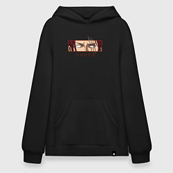 Толстовка-худи оверсайз One Piece Shanks, цвет: черный