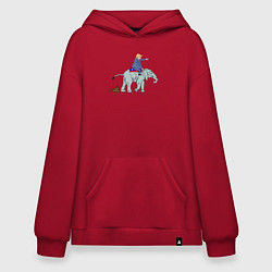 Худи оверсайз Трамп на слоне