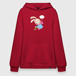 Худи оверсайз Зайка посадил цветок