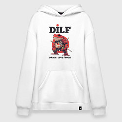 Худи оверсайз DILF damn I love frogs