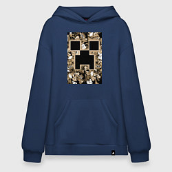 Толстовка-худи оверсайз Герои Minecraft, цвет: тёмно-синий